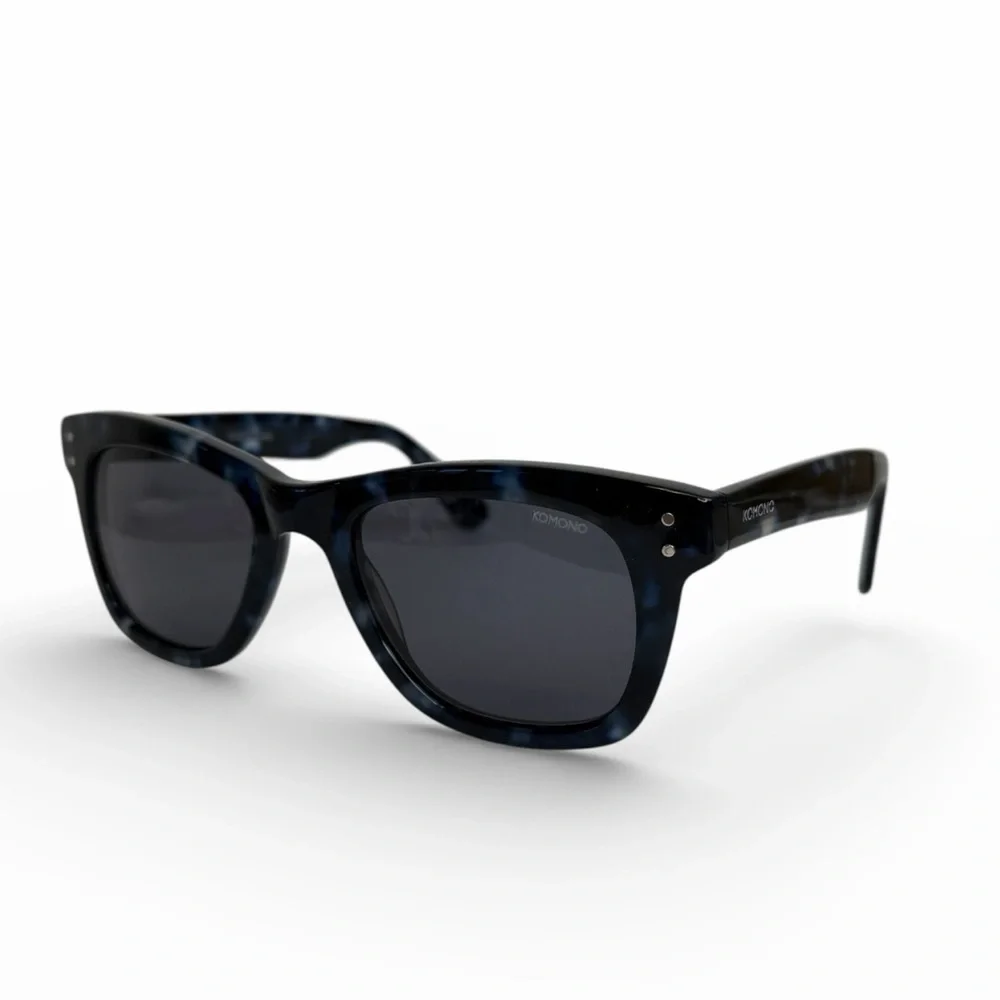 KOMONO The Allen Indigo Demi Sunglasses Blue Tortoise wayfarer UV400